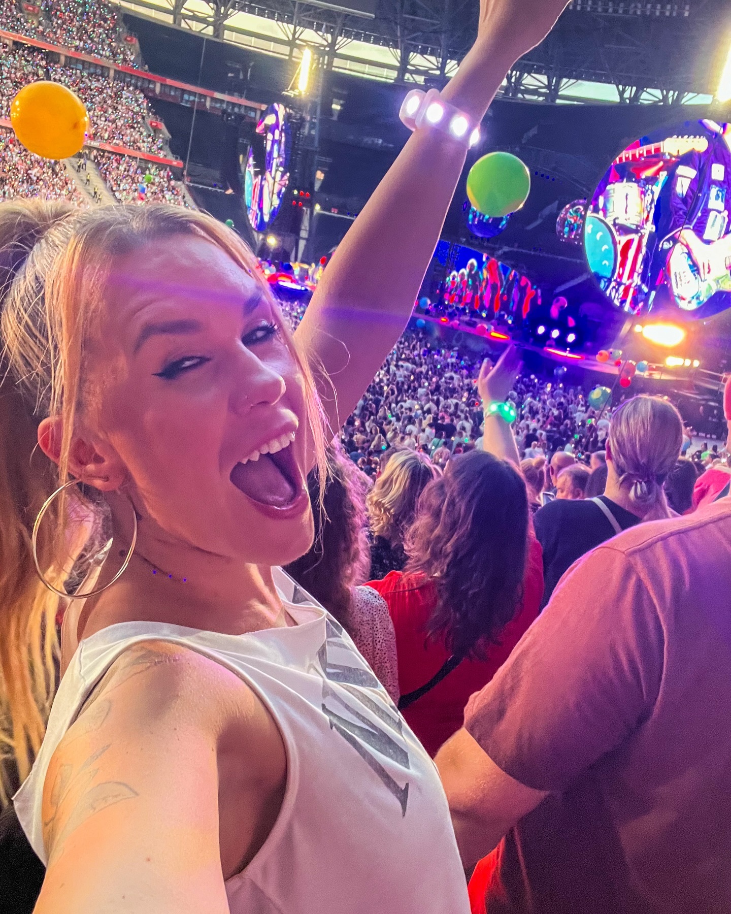 Nika na konceru Coldplay