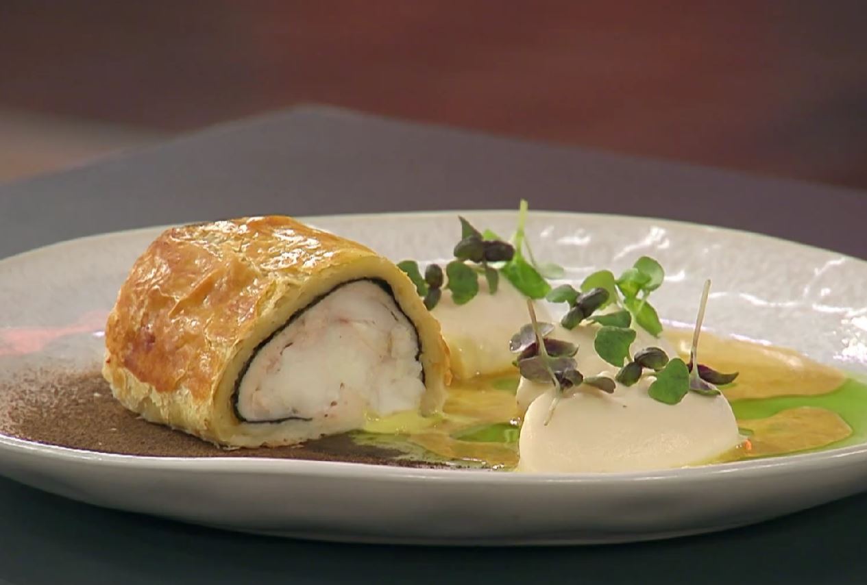 Mojmirjeva ribja pečenka Wellington. Vir: Voyo.si