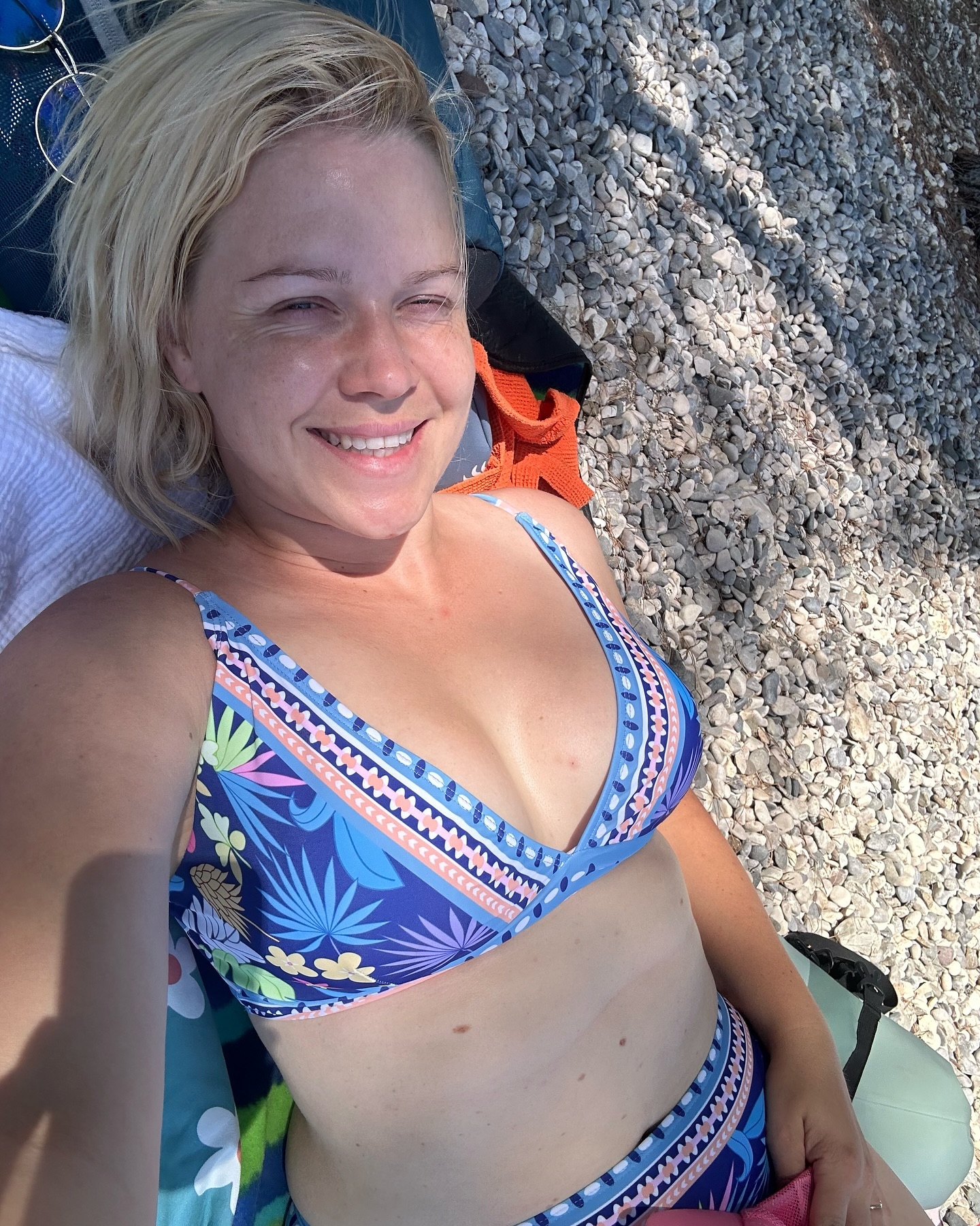 Darja Gajšek na plaži