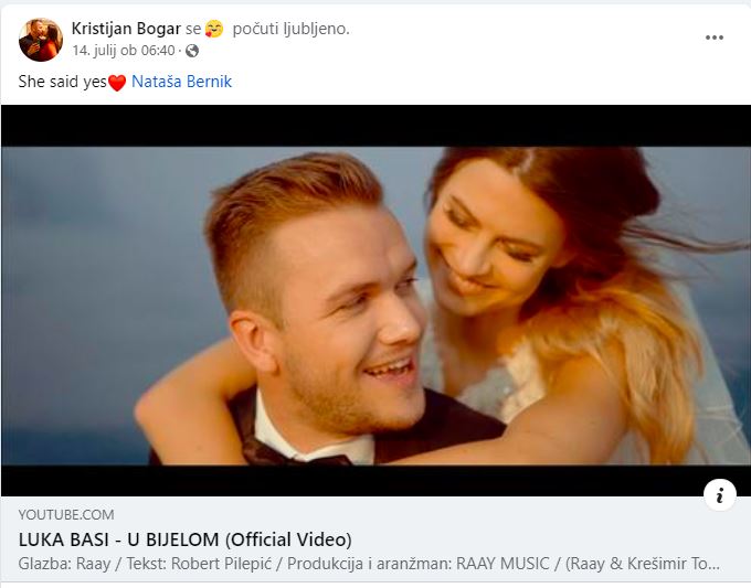 Kristijan je sporočil veselo novico