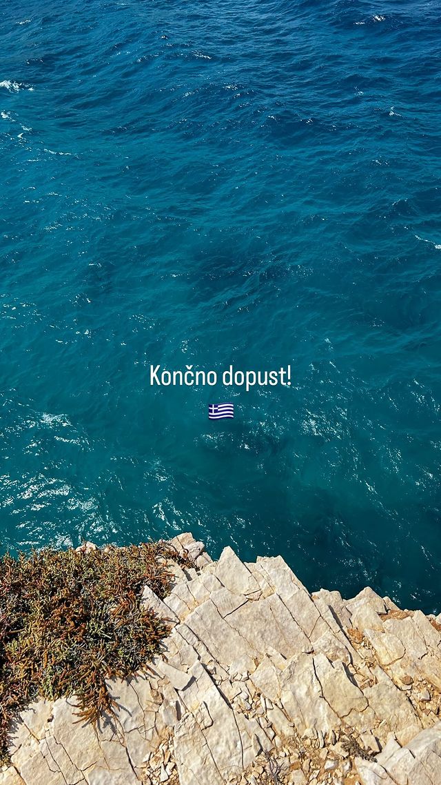 Matej Zemljič je odpotoval v Grčijo. Vir: Instagram