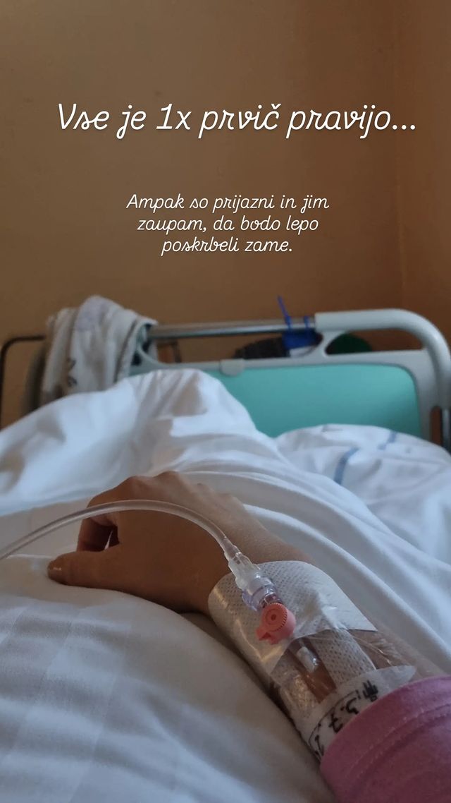 Nuša Rojs je pristala v bolnišnici