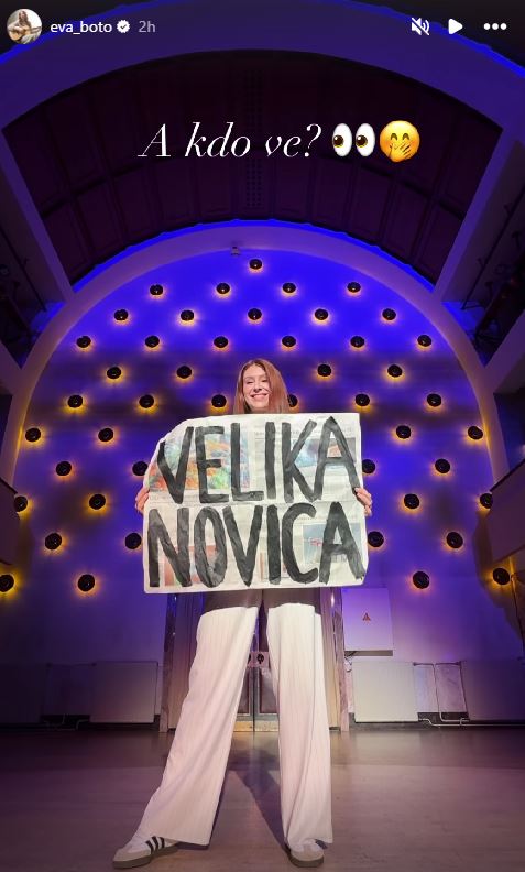 Eva Boto in njena velika novica