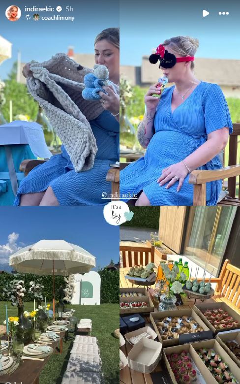 Baby Shower Indire Ekić. Vir: Instagram