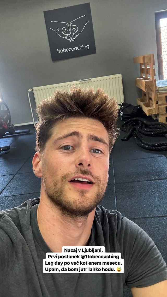 Matej Zemljič bo po enem mesecu odšel v fitnes