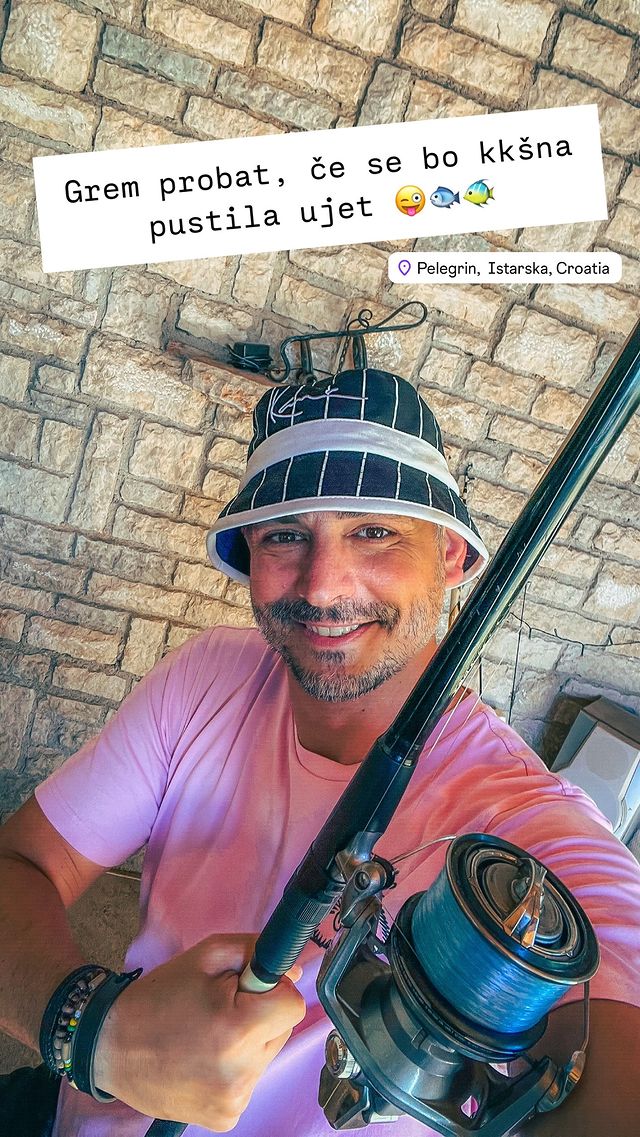 Miha Hercog gre na ribolov