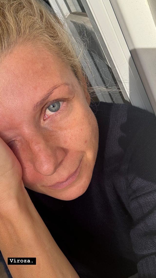 Tjaša Železnik preboleva virozo. Vir: Instagram