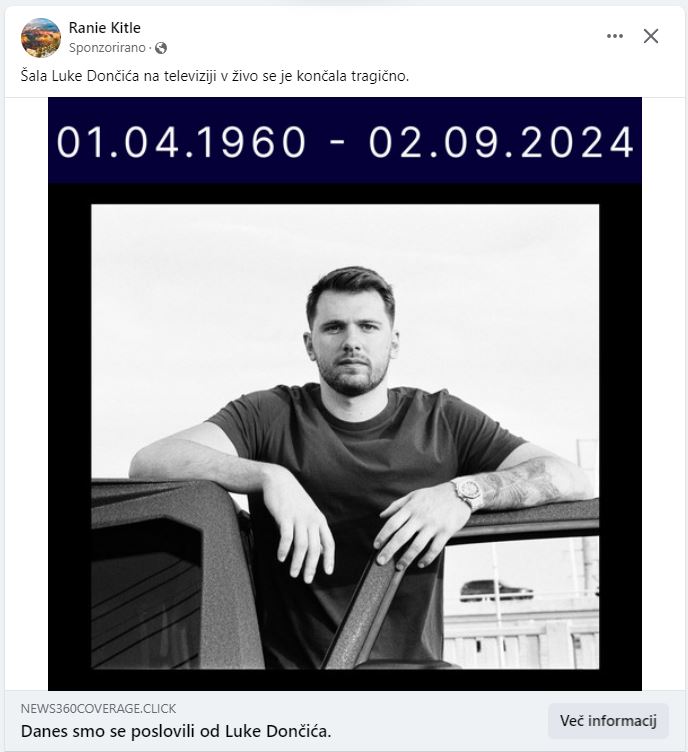 Luka Dončić in zloraba njegovega imena