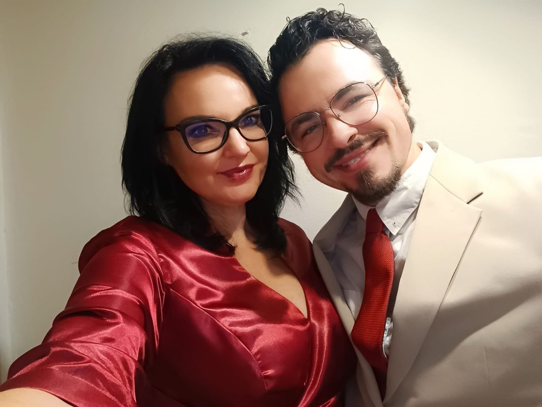 Alenka Gotar in mož Anže Šuštar Alenka Gotar in mož Anže Šuštar