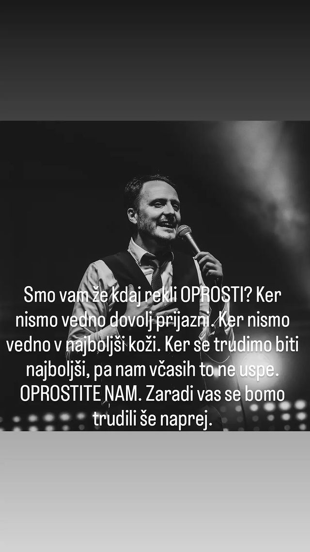 Blaž Švab z opravičilom