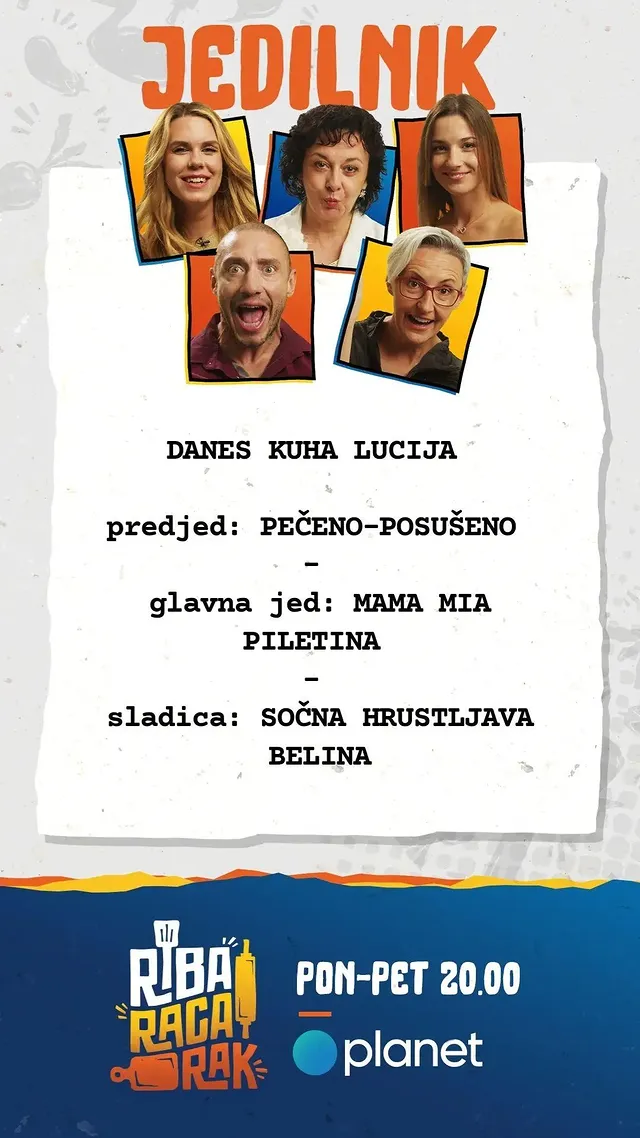 Jedi ,ki jih je Lucija pripravila. Vir: Instagram
