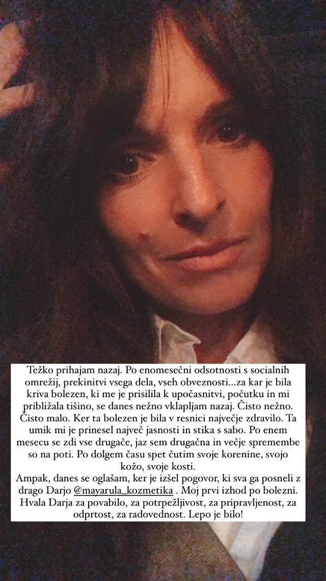 Ana Dolinar Horvat se je vrnila