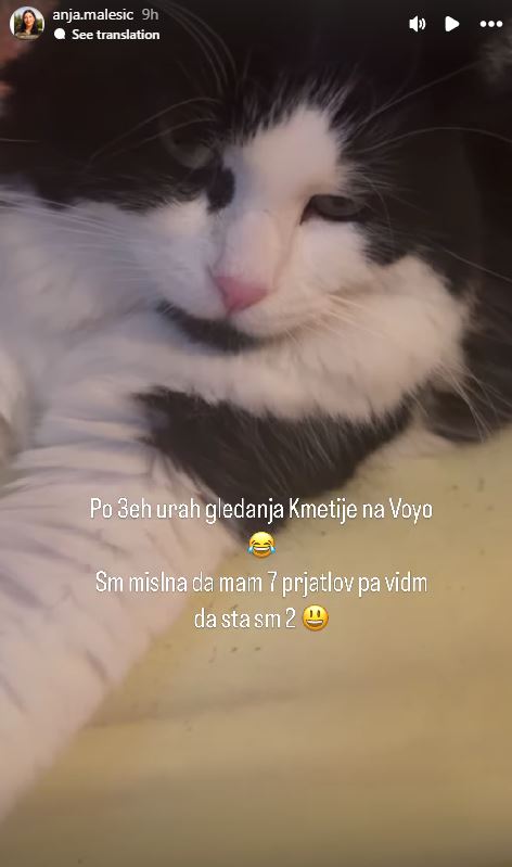 Anja Malešič in njen prijatelj