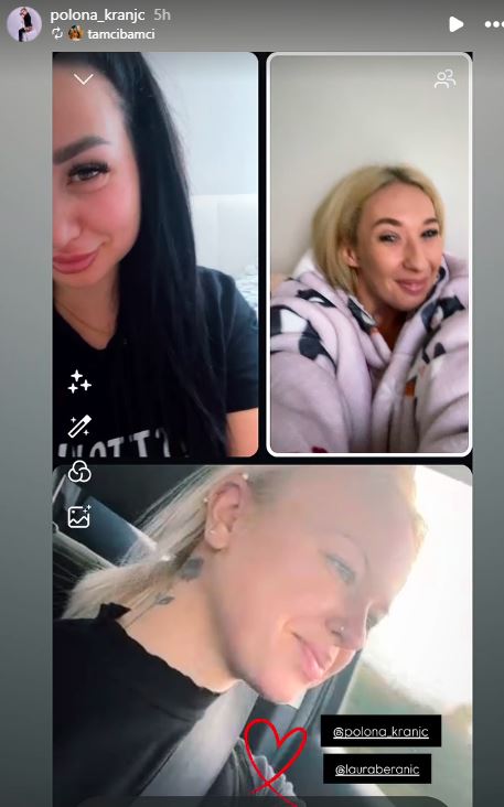 Tamara, Laura in Polona so postale dobre prijateljice. Vir: Instagram