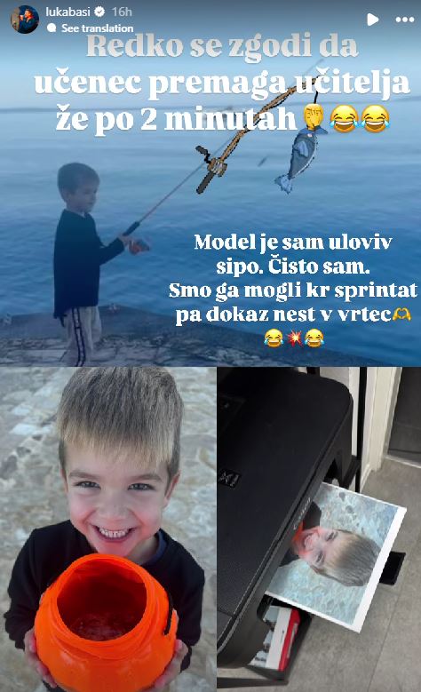 Luka Basi je ponosen na svojega sina