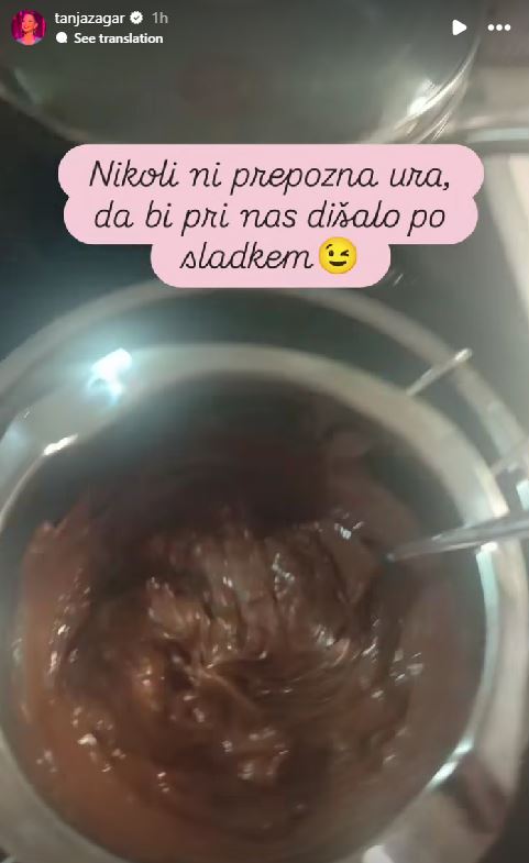 Tanja Žagar peče tudi ob poznih večernih urah
