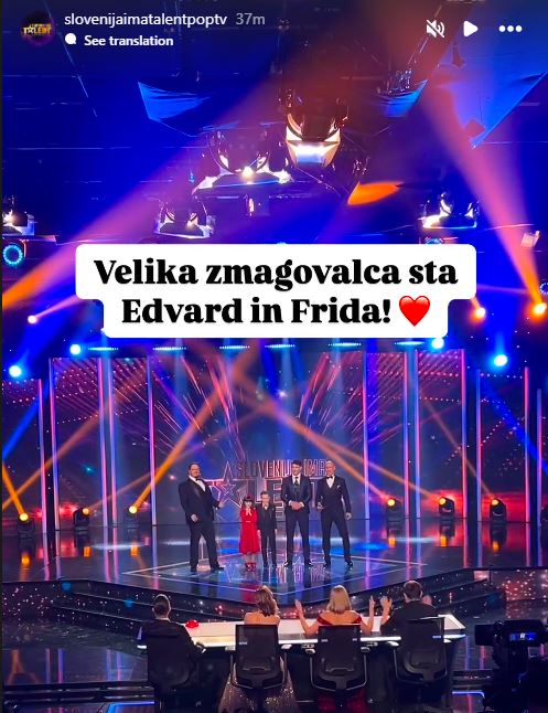 Edvard in Frida na zmagovalnem odru