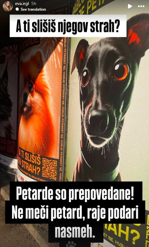 Eva Irgl poziva, da ne mečete petard