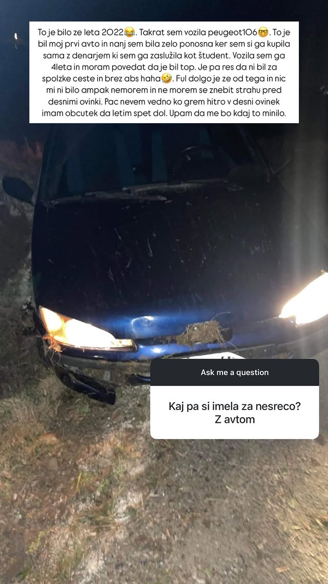 Tjaša Vrečič o nesreči