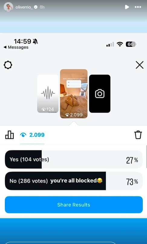 Anej Piletič se je takole odzval. Vir: Instagram