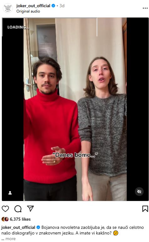 Bojan se uči znakovnega jezika