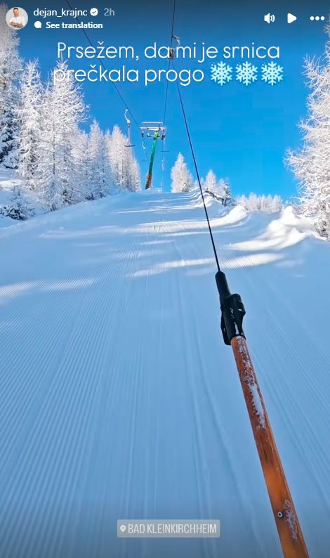 Dejan Krajnc na smučanju