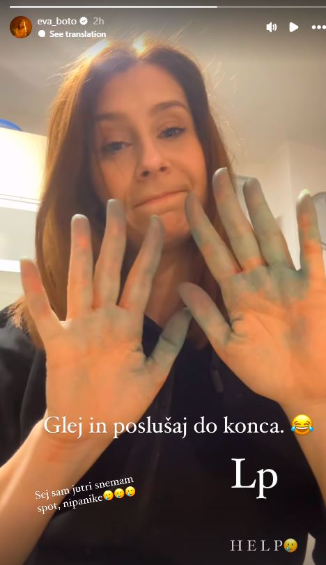 Eva Boto prosi za pomoč