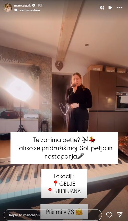 Manca Špik vabi v svoje vrste