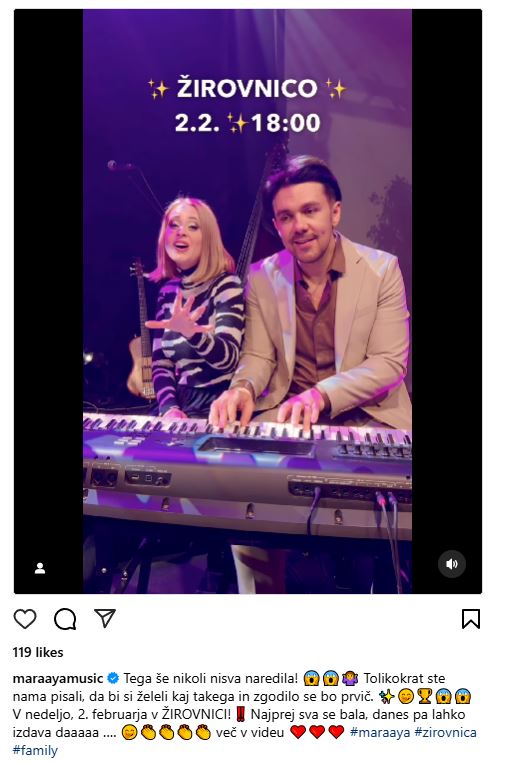 Marjetka Vovk in Raay sta organizirala družinski koncert