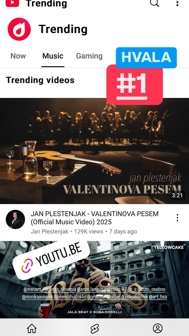 Plestenjakova nova pesem je bila izjemno lepo sprejeta