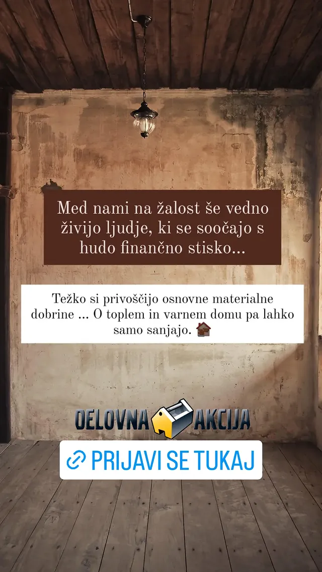 Pozvala k prijavi na Delovno akcijo. Vir: Instagram