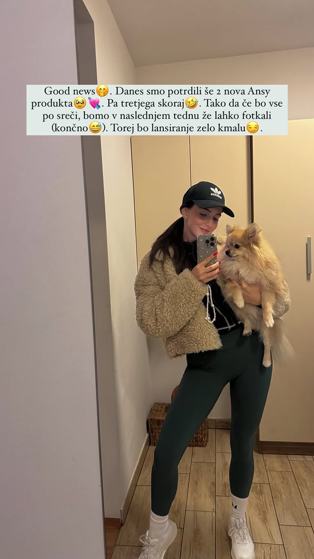 Anja Širovnik je polna dobrih novic