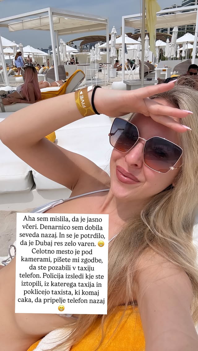 Eva Centrih je izgubila denarnico v Dubaju