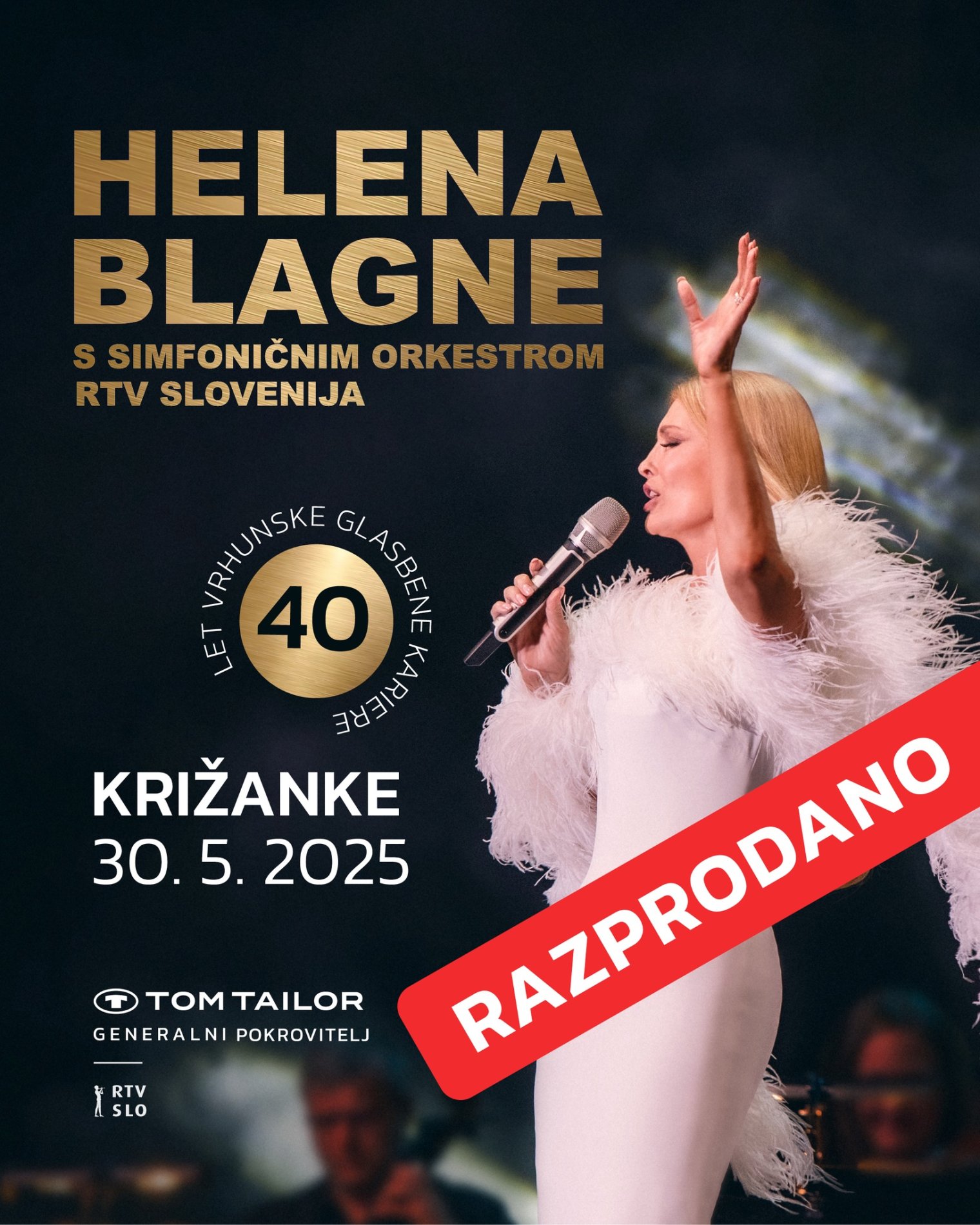 Helenin koncert v Križankah je razprodan