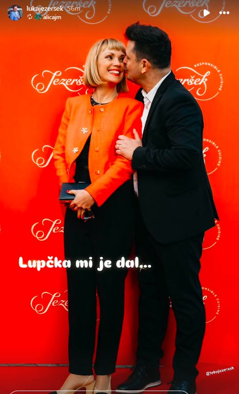 Luka Jezeršek in njegova žena