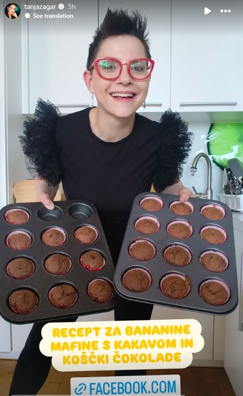 Tanja Žagar je spekla muffine in delila recept