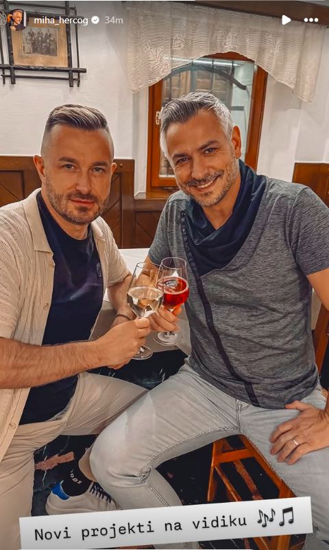 Miha Hercog in vedeževalec Blaž