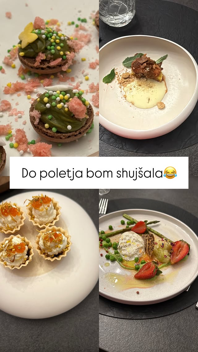 Rebeka Dremelj je uživala v dobrotah