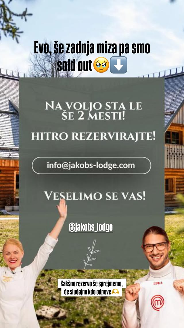 Dogodek je že skoraj razprodan