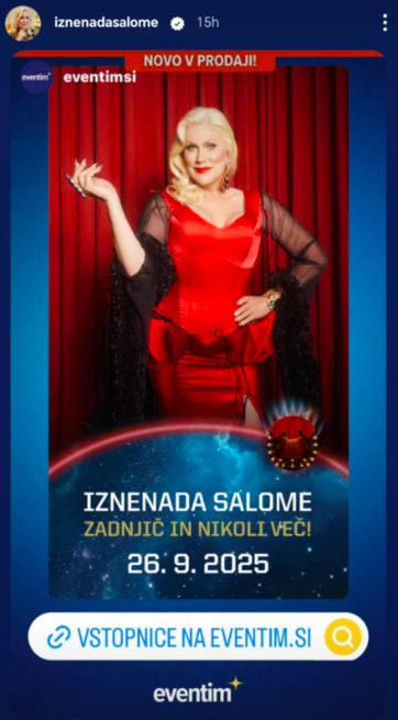 Iznenada Salome se poslavlja