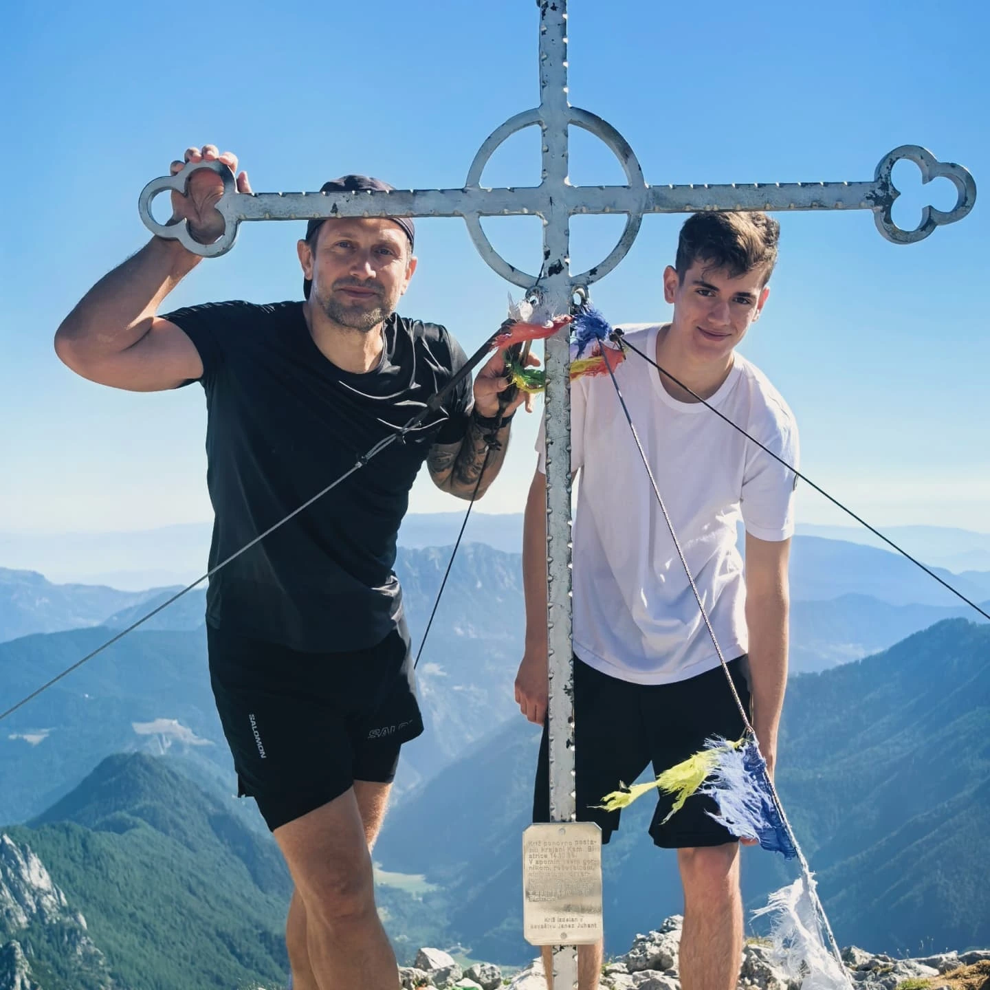 Jure Košir s sinom