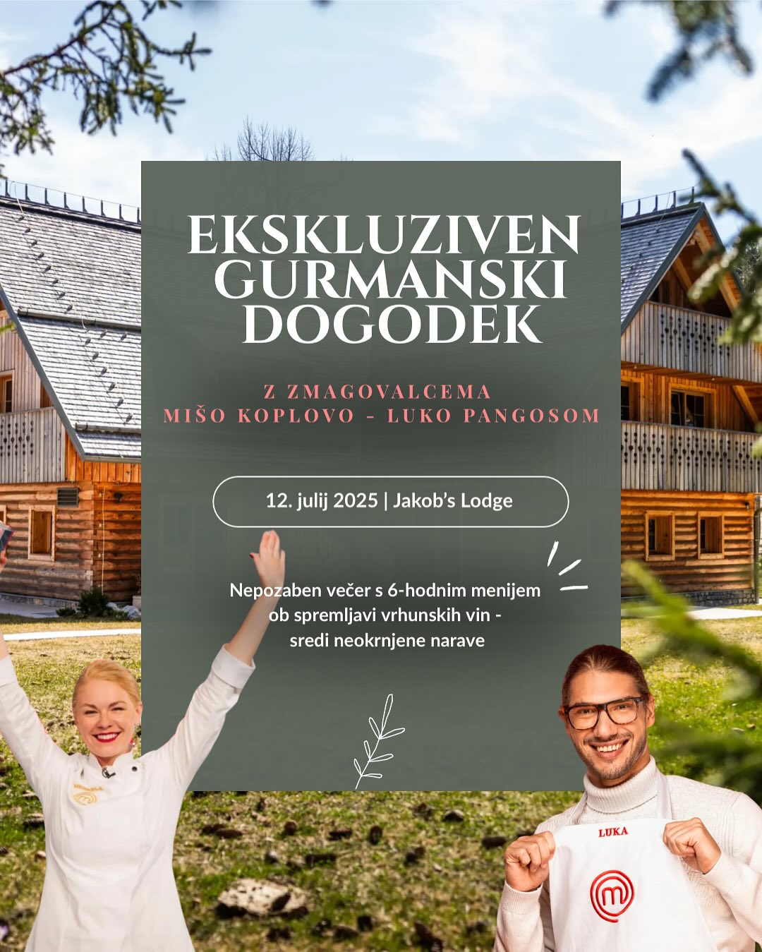 Miša in Luka bosta organizirala gurmanski dogodek