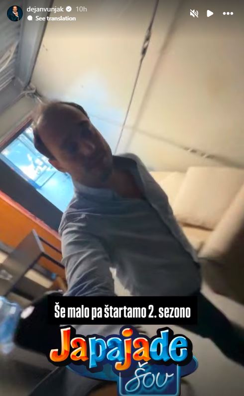 Dejan se vrača na male zaslone. Vir: Instagram
