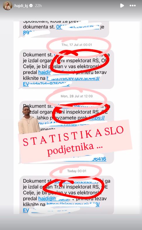 Hajdi je delila, kako radi jo imajo inšpektorji
