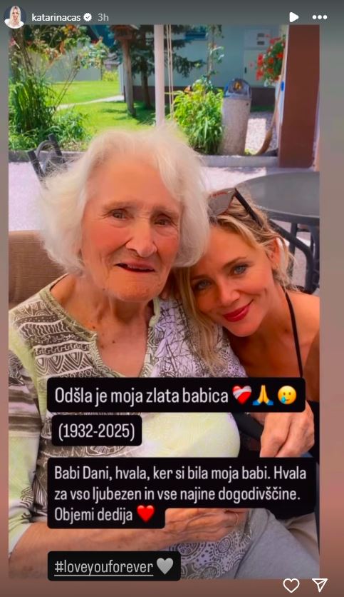 Katarina Čas žaluje