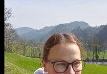 Barbara Poljanec ujeta v dobri družbi. Skupaj sta … Barbara Poljanec