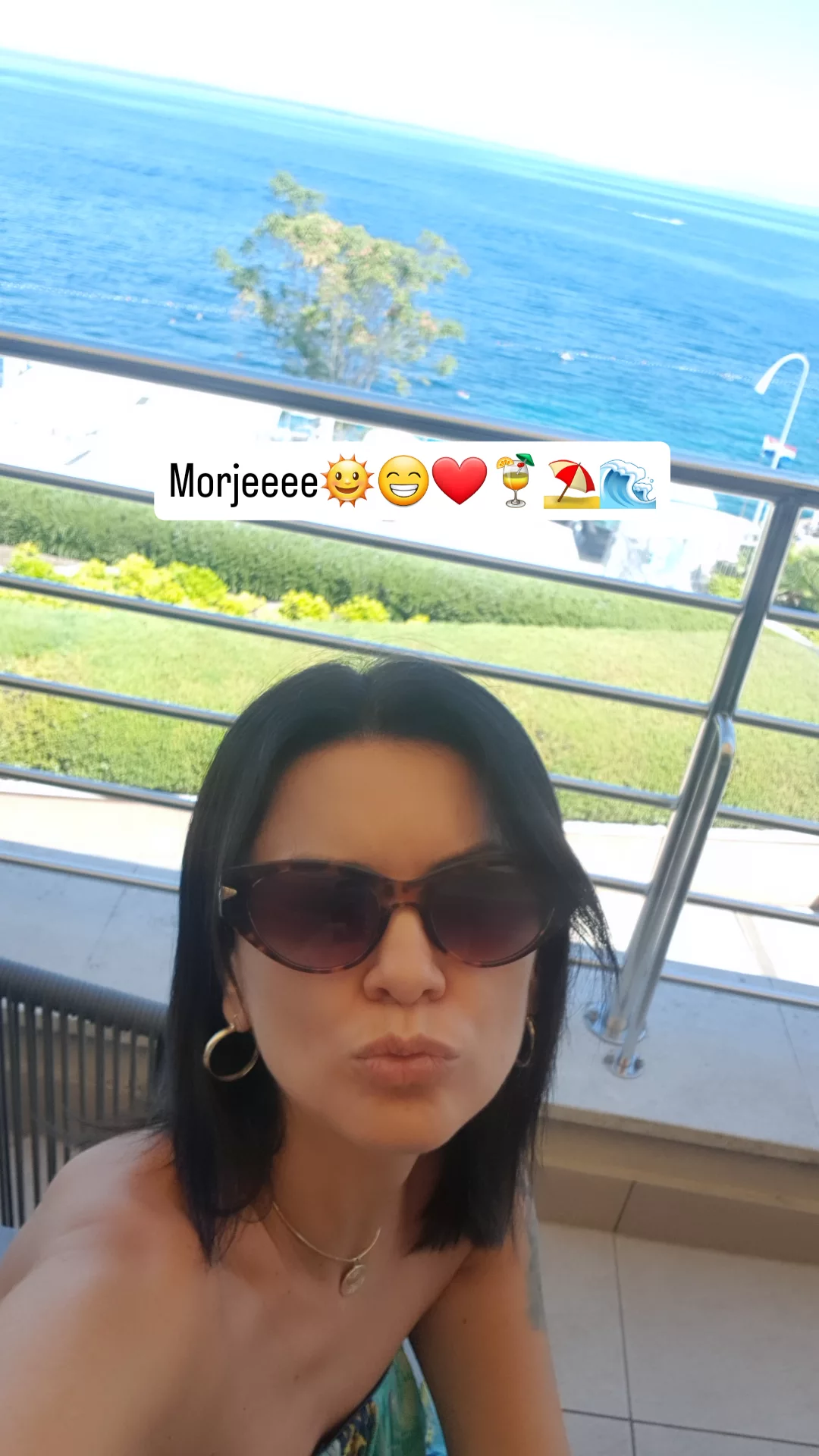Nina Osenar Kontrec z novo pričesko. Vir: Instagram