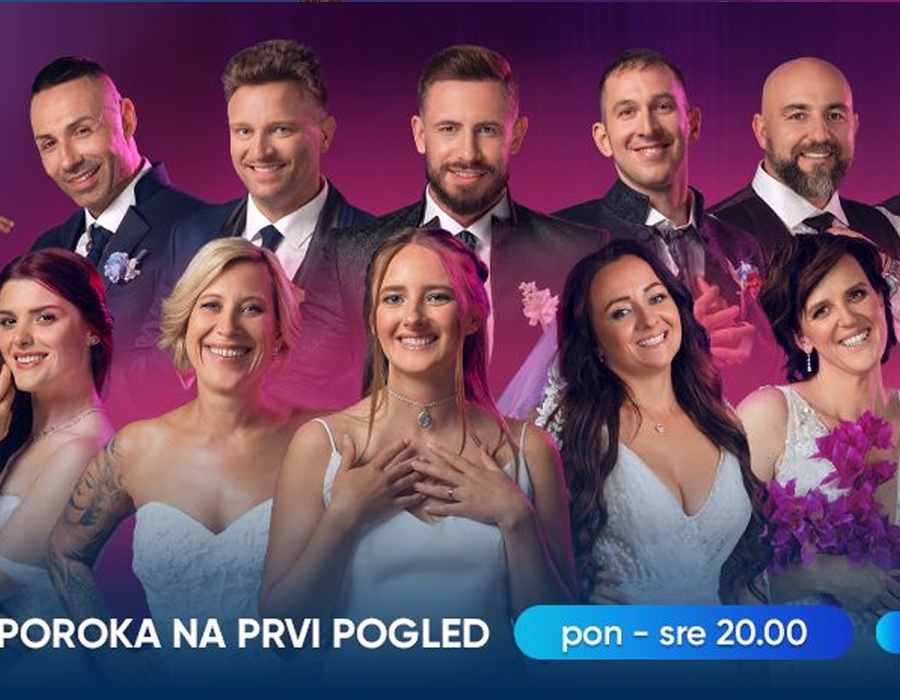 Druga v vrsti - Matjaž in Ljudmila sta prvi par. Vir: Planet TV