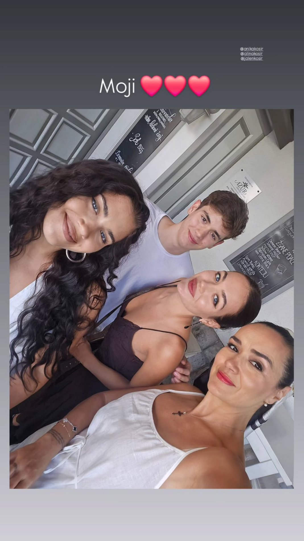 Otroci Alenke in Jureta so že veliki. Vir: Instagram