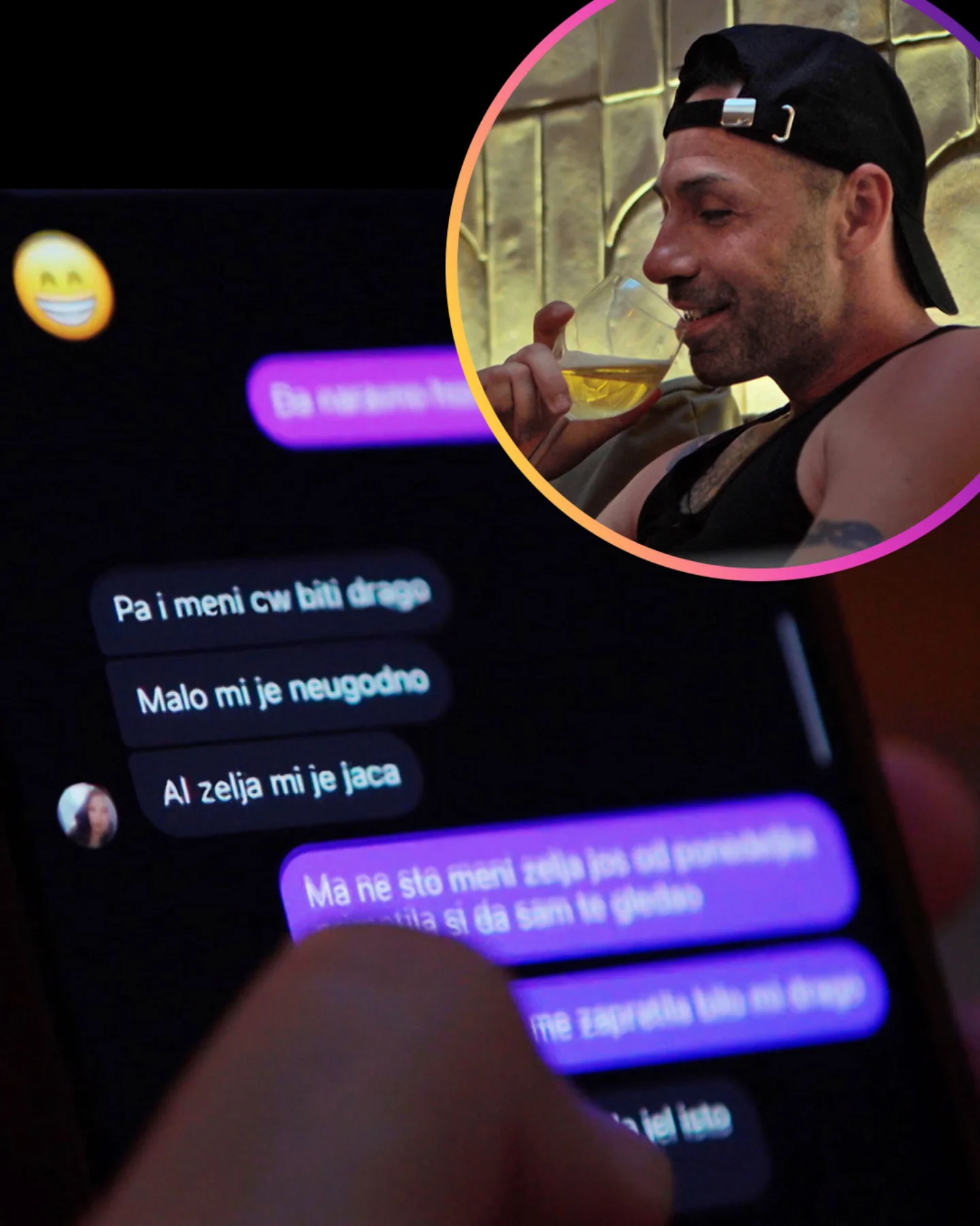 Z ženino pričo si je dopisoval že na medenih tednih. Vir: Instagram